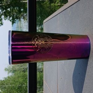 Rare 2019 Starbucks Rainbow Oil Slick Stainless Steel Tumbler 24oz